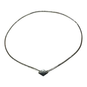 Vintage Gold Tone Stretch Belt With Diamond Shape Buckle 27"